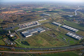 Interior sight of a logistic building of the logistic platform Delta 3