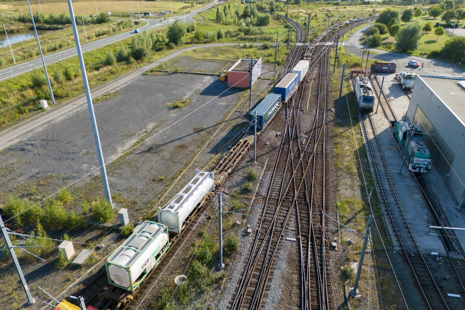 View of the Dourges trimodal terminal